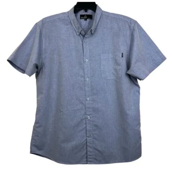 Molokai Surf Co. Men's Button Down Solid Chambray Hawaiian Shirt, Size XXLarge - Picture 1 of 6